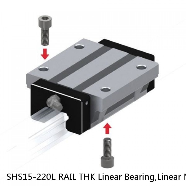 SHS15-220L RAIL THK Linear Bearing,Linear Motion Guides,Global Standard Caged Ball LM Guide (SHS),Standard Rail (SHS) #1 small image