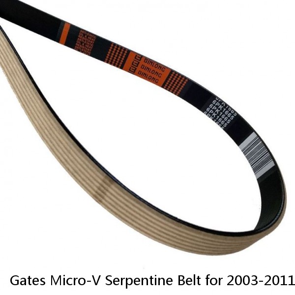 Gates Micro-V Serpentine Belt for 2003-2011 Saab 9-3 2.0L L4 Accessory Drive tn #1 image