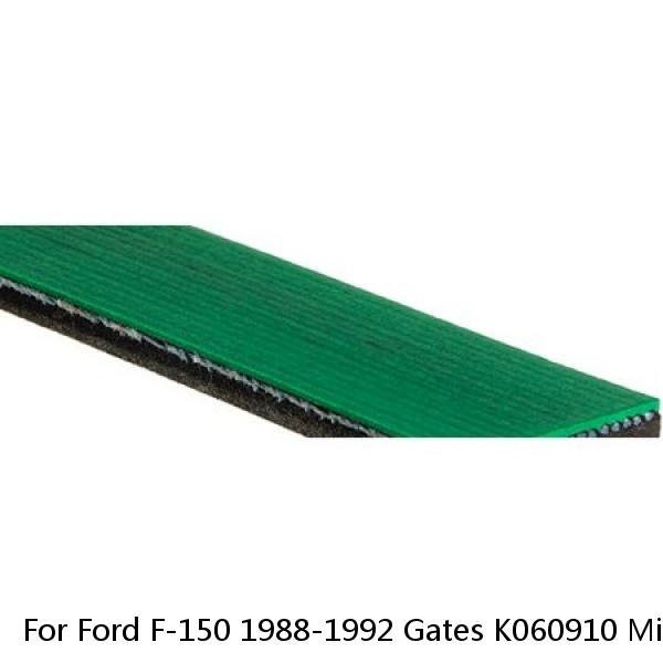 For Ford F-150 1988-1992 Gates K060910 Micro-V V-Ribbed Belt #1 image