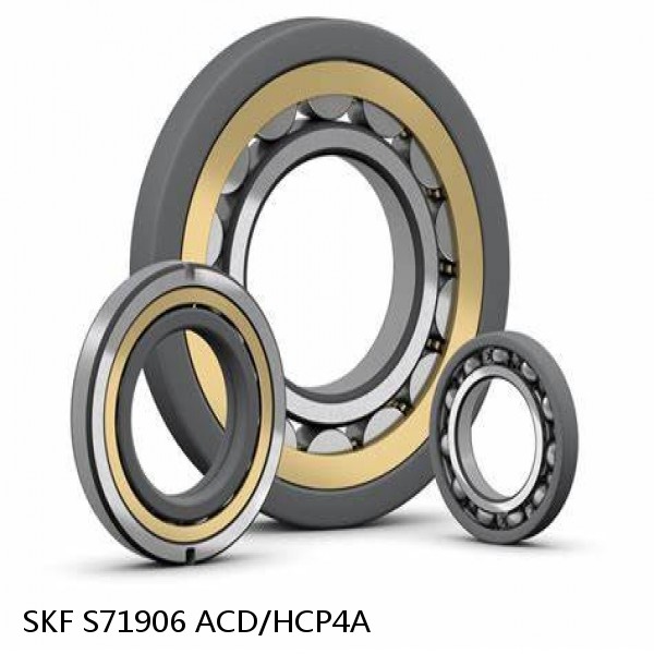 S71906 ACD/HCP4A SKF High Speed Angular Contact Ball Bearings #1 image